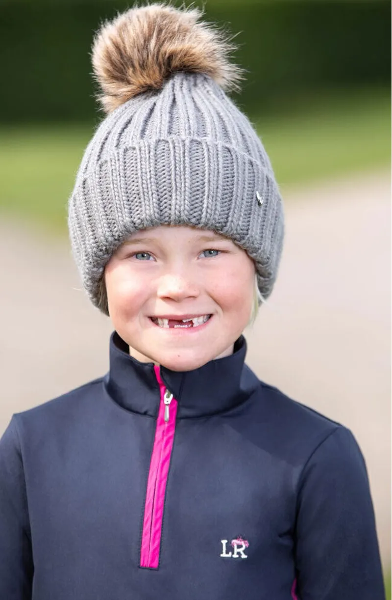 Hy Equestrian Valloire Children's Hat - Grey-1